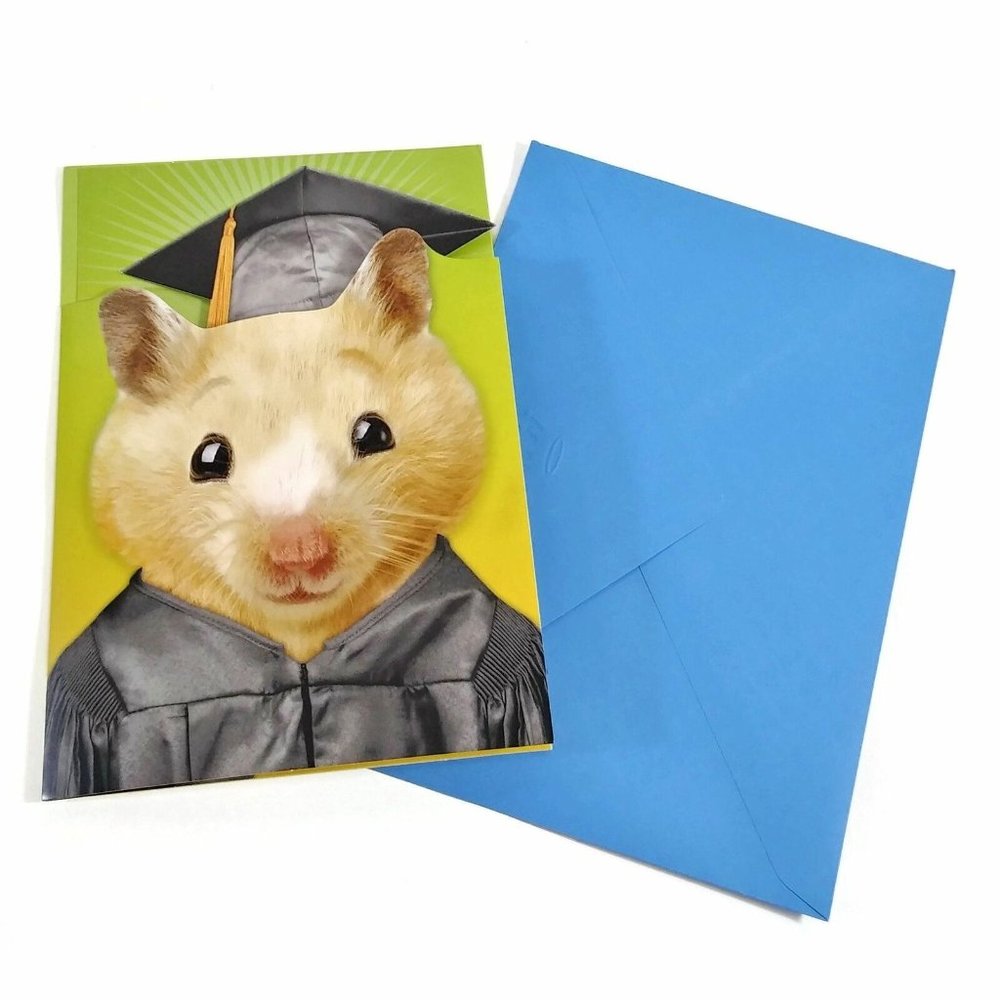 Graduation Grad Greeting Card Musical Music Sound 3D Pop-Up Congregations Gift
